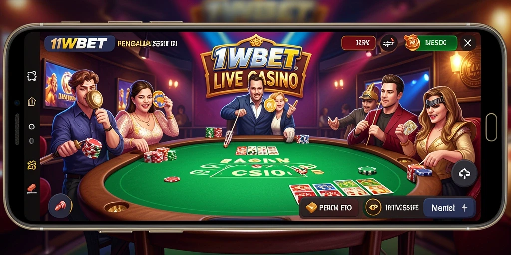 Tampilan gameplay Live Casino yang menarik di 11WBET.