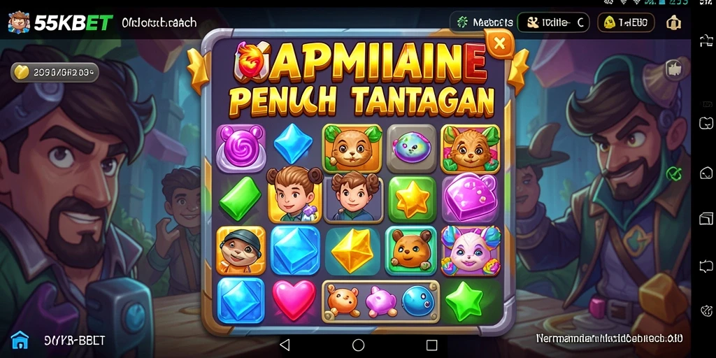 Tampilan gameplay seru dan menantang di 55KBET.