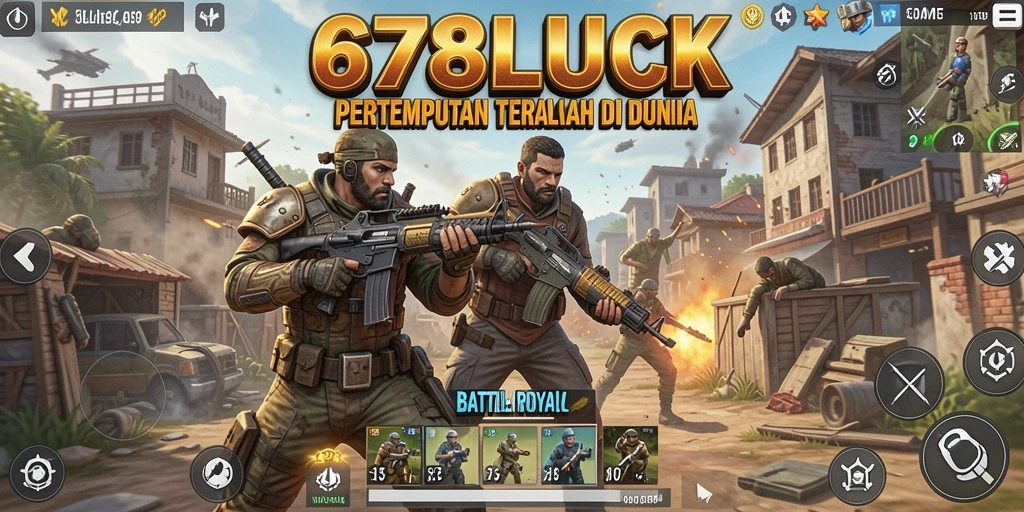 Tampilan gameplay seru di 678LUCK dengan aksi pertempuran intens