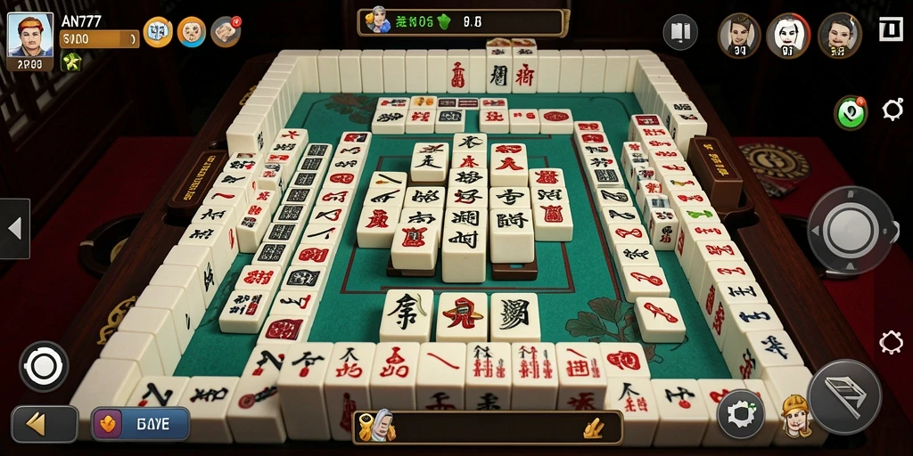 Tampilan gameplay AN777 yang menarik dan menantang dalam permainan Mahjong.