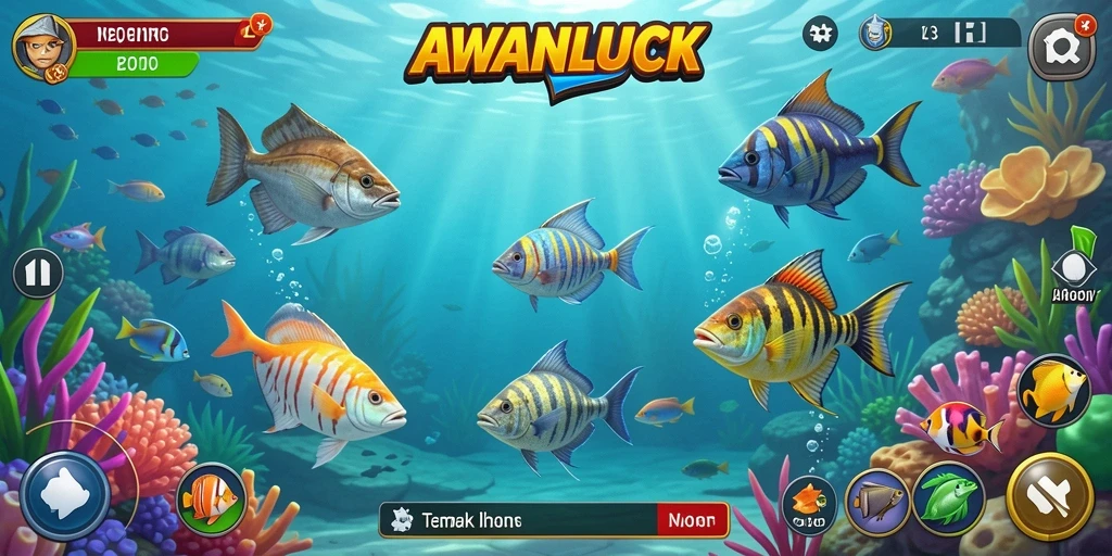Screenshot permainan Tembak Ikan yang seru di AWANLUCK.