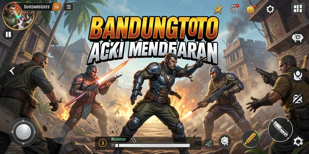 Tangkapan layar menampilkan pertarungan intens dalam BANDUNGTOTO.