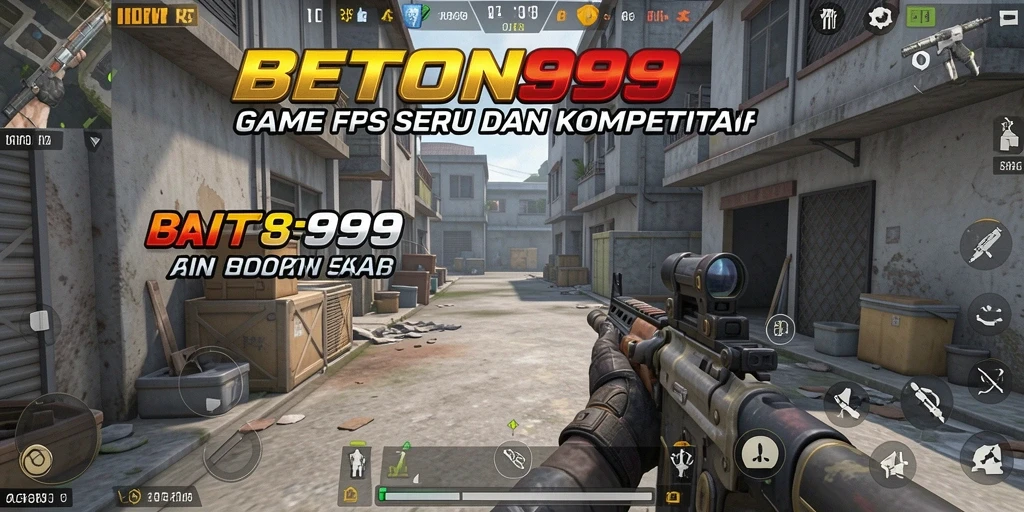 Tampilan gameplay seru dari BETON999 dengan aksi tembak-tembakan.