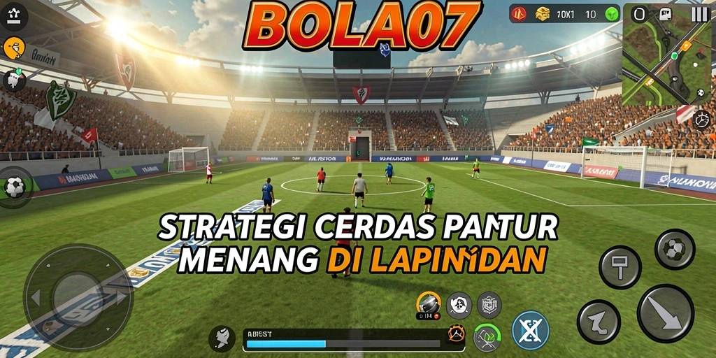 Tampilan gameplay BOLA07 dengan strategi mendebarkan.