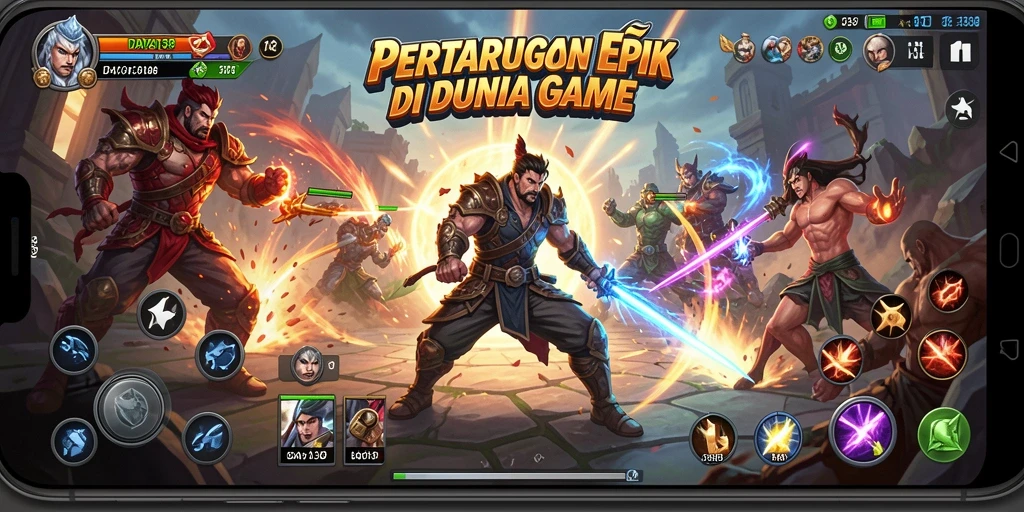 Screenshot utama DAYA138 menampilkan pertarungan seru dengan grafis menakjubkan.