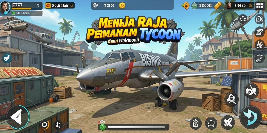 Tampilan gameplay F7F7 yang menegangkan dan seru dalam dunia Tycoon.