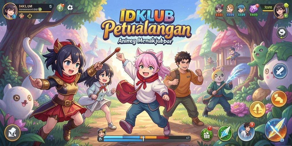 Tampilan menarik dari karakter dan gameplay yang menggugah semangat dalam IDKLUB.