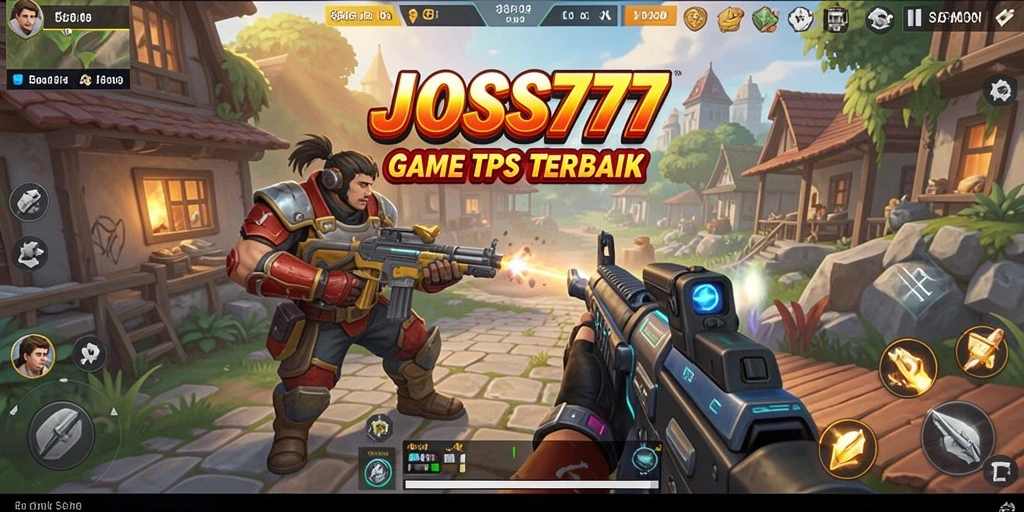 Tampilan gameplay seru dari JOSS777 dalam aksi TPS.