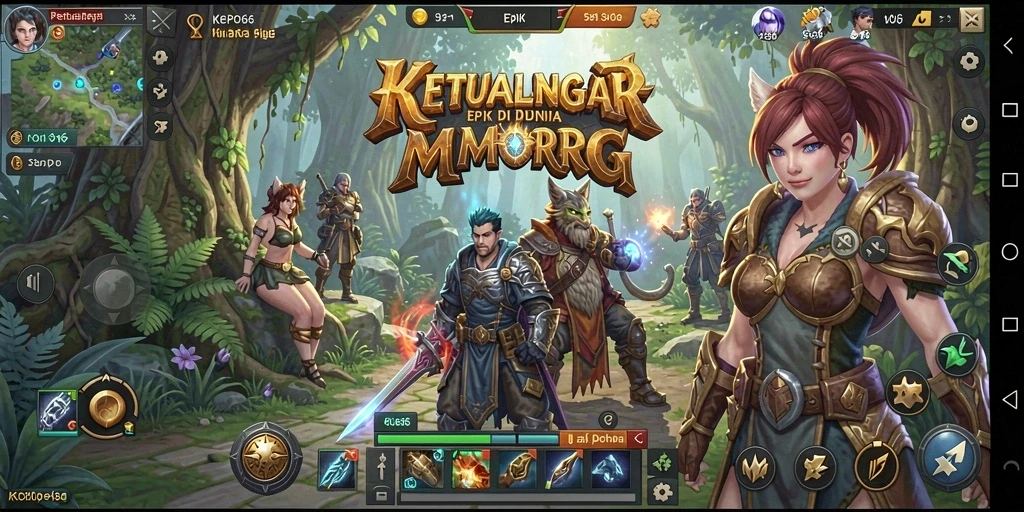 Tangkapan layar gameplay KEPO66 menampilkan aksi petualangan di dunia MMORPG.
