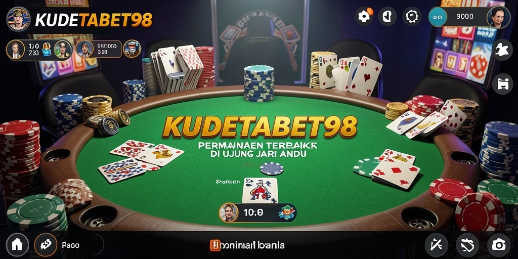 Tampilan gameplay KUDETABET98 dengan aksi Poker yang mendebarkan.