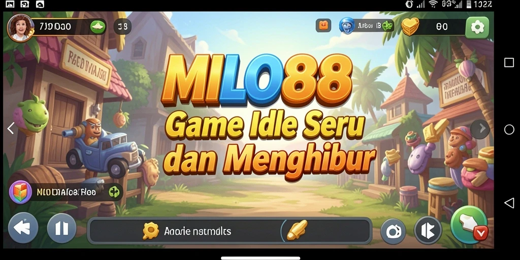 Tampilan gameplay MILO88 yang mengasyikkan dengan elemen idle yang menarik.