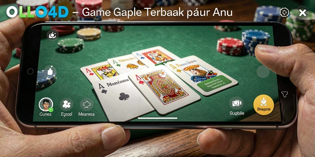 Tampilan gameplay Gaple yang seru dan interaktif di OLLO4D.