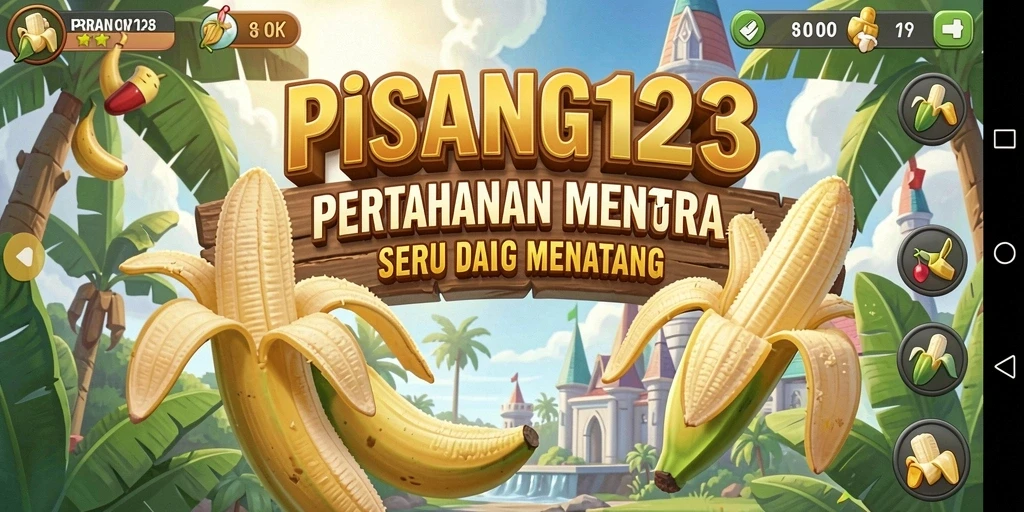 Tampilan menarik gameplay Tower Defense di PISANG123.