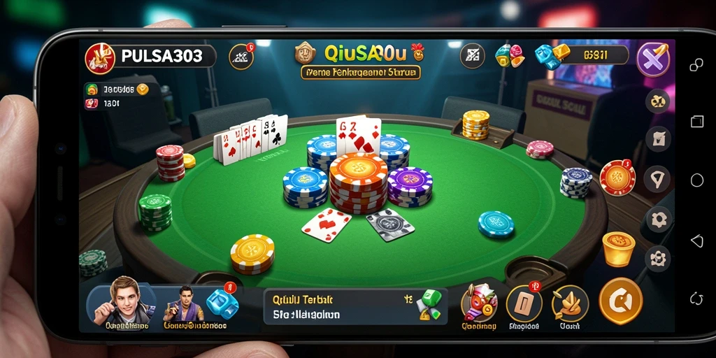 Tampilan gameplay seru di PULSA303 saat bermain QiuQiu.
