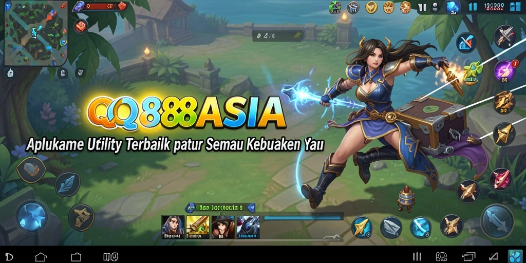 Screenshot utama QQ88ASIA menampilkan antarmuka pengguna yang sederhana dan efisien.