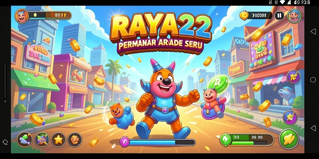 Tampilan gameplay RAYA22 yang penuh aksi dan keseruan.