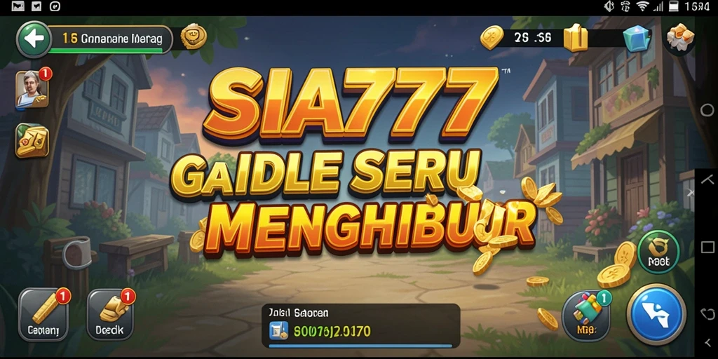 Screenshot gameplay SIA777 menampilkan aktivitas pengelolaan kerajaan yang menarik.