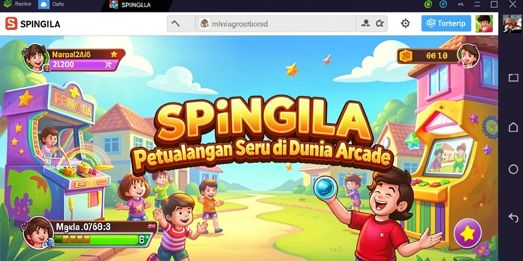 Tampilan menakjubkan dari gameplay <strong>SPINGILA</strong> yang seru dan penuh aksi.